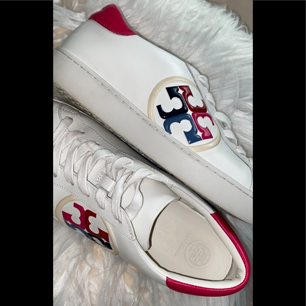 Tory Burch Leigh T-Logo Multicolor Sneakers SZ8